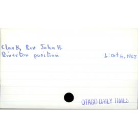 Clark, Rev. John H.