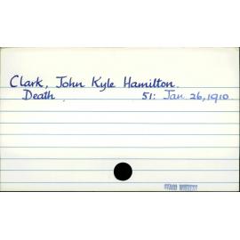 Clark, John Kyle Hamilton