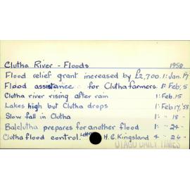 Clutha River - Floods