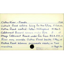 Clutha River - Floods
