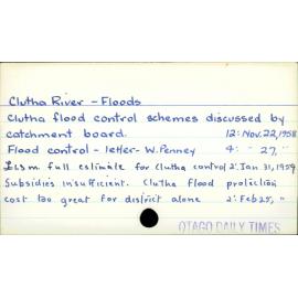 Clutha River - Floods