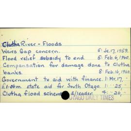 Clutha River - Floods