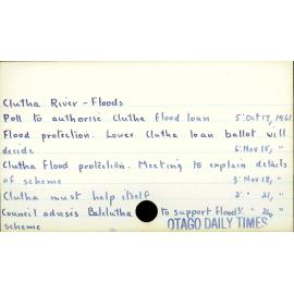 Clutha River - Floods