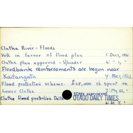 Clutha River - Floods