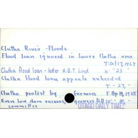 Clutha River - Floods