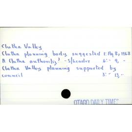 Clutha Valley