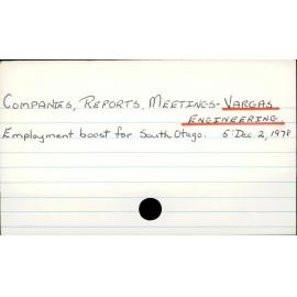 Companies, reports, meetings etc.