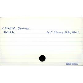 CONDIE, James.