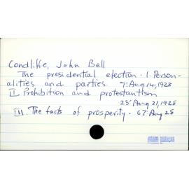 Condliffe, John Bell
