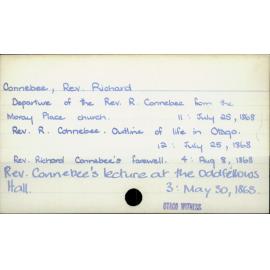 Connebee, Rev. Richard