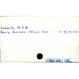 Connell, W. F. B.
