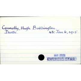 Connolly, Hugh Babbington