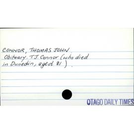 Connor, Thomas John