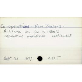 Co-operatives - New Zealand