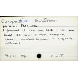 Co-operatives - New Zealand 