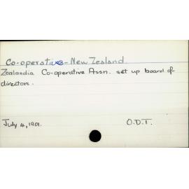 Co-operatives - New Zealand