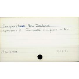 Co- operatives - New Zealand