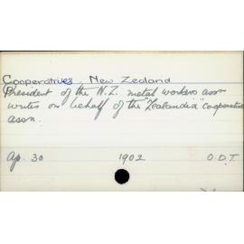 Co- operatives - New Zealand