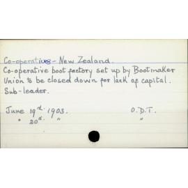 Co- operatives - New Zealand