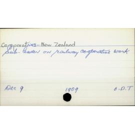 Co- operatives - New Zealand