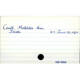 Coull, Matilda Ann