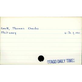 Coull, Thomas Charles