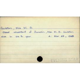 Coulston, Mrs M. B.