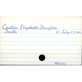 Coulter, Elizabeth Douglas