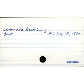 Crawfurd, Robert Laing