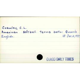 Crawley, C.L.