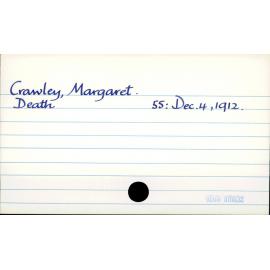 Crawley, Margaret