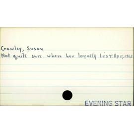 Crawley, Susan