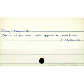 Cray, Raymond