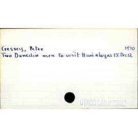 Cressey, Peter