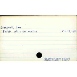 Cresswell, Ian