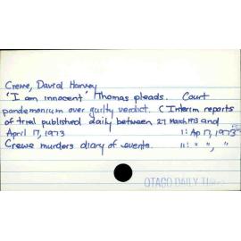 Crewe, David Harvey