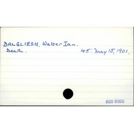 DALGLIESH, Walter Ian