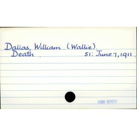 Dallas, William (Wallie)