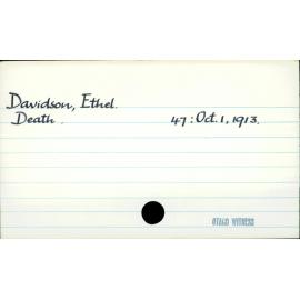 Davidson, Ethel