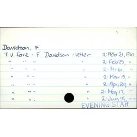 Davidson, F