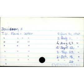 Davidson, F
