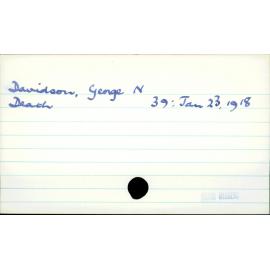 Davidson, George N