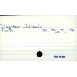 Davidson, Isabella