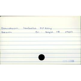 Davidson, Isabella McNay