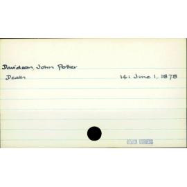 Davidson, John Potter