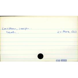 Davidson, Joseph