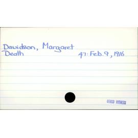 Davidson, Margaret