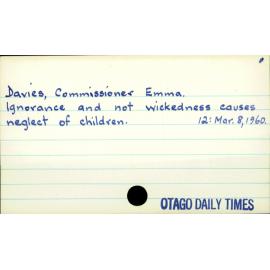 Davies, Emma (Commissioner)