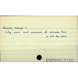 Davies, George W.