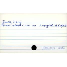 Davies, Harry